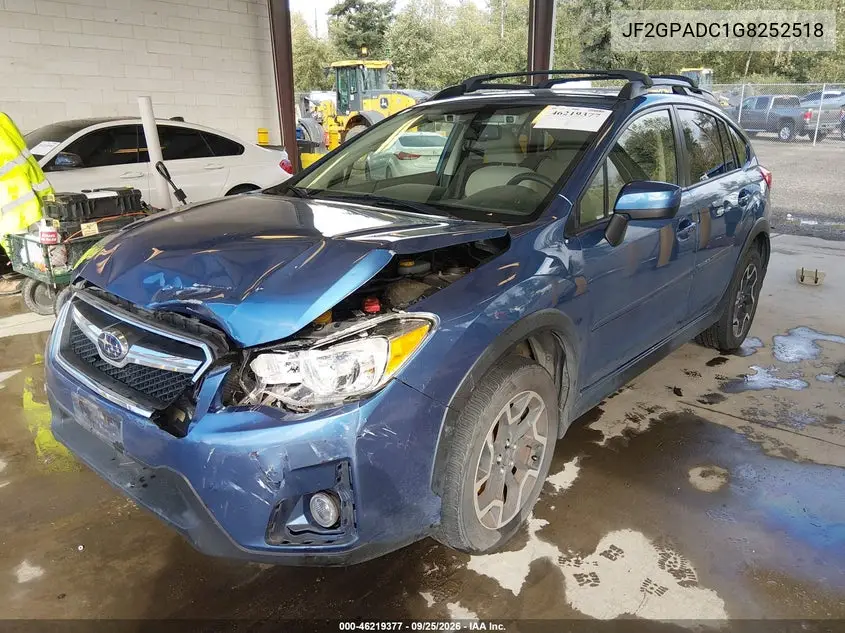 2016 SUBARU XV VIN JF2GPADC1G8252518 — фото 2