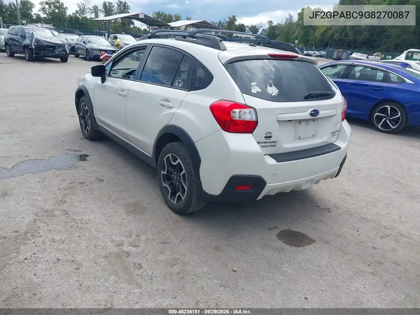 2016 SUBARU XV VIN JF2GPABC9G8270087 — фото 3