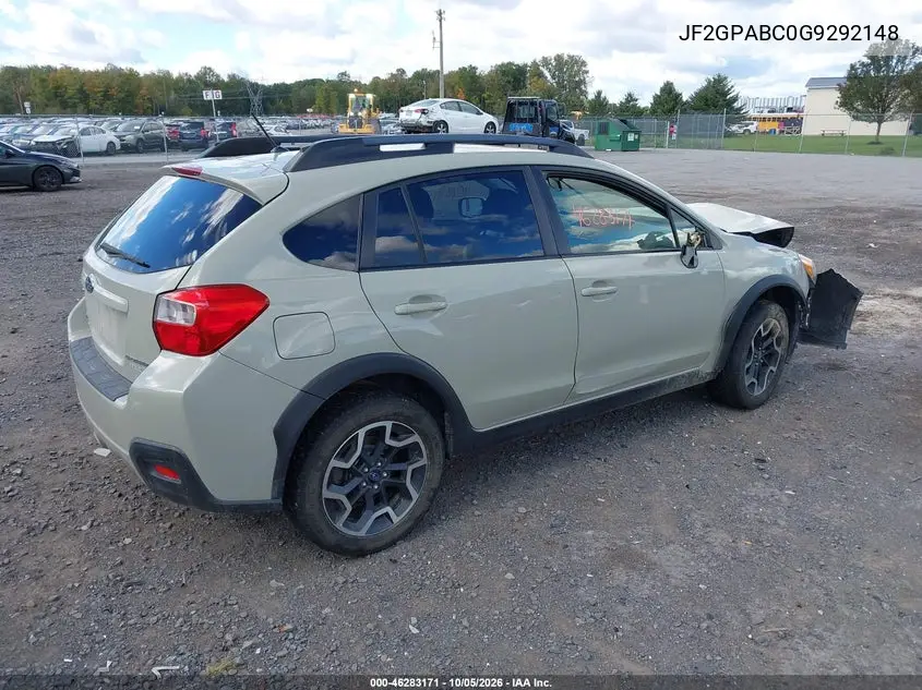 2016 SUBARU XV VIN JF2GPABC0G9292148 — фото 4