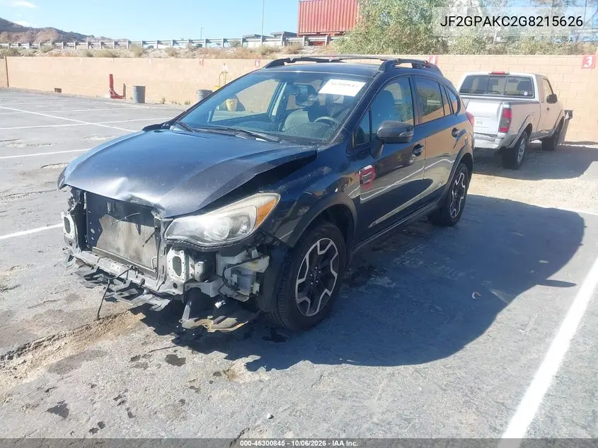 2016 SUBARU XV VIN JF2GPAKC2G8215626 — фото 2