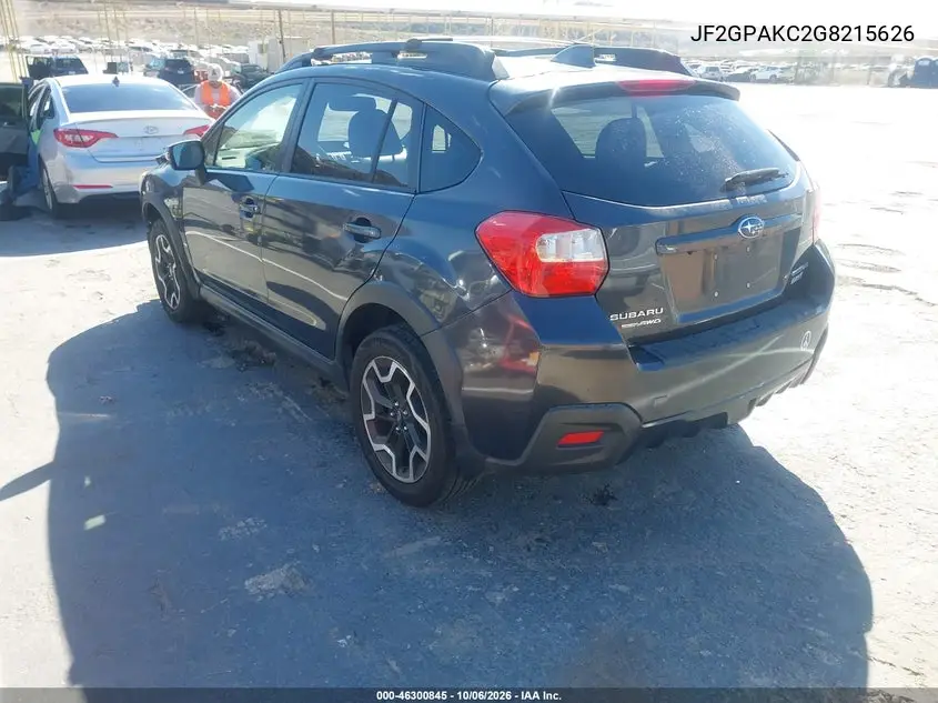 2016 SUBARU XV VIN JF2GPAKC2G8215626 — фото 3