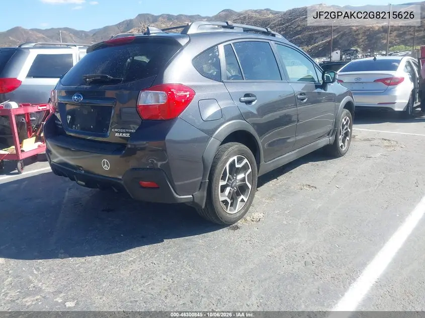 2016 SUBARU XV VIN JF2GPAKC2G8215626 — фото 4