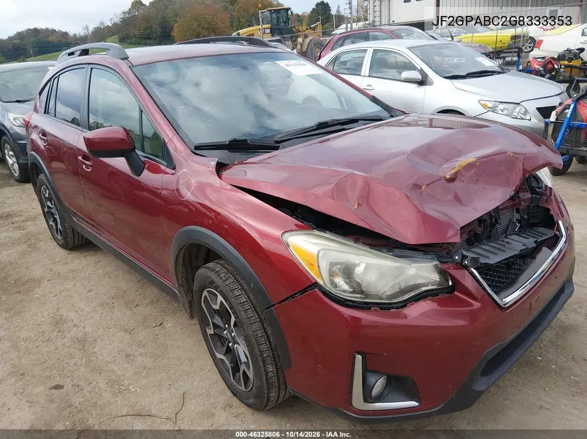 SUBARU XV 2016, VIN JF2GPABC2G8333353