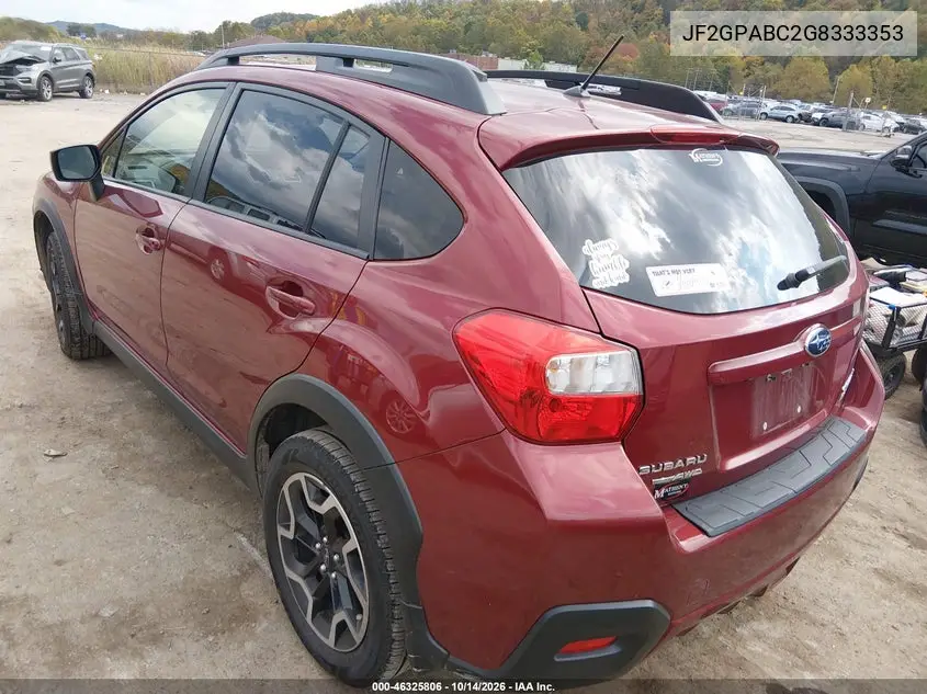 2016 SUBARU XV VIN JF2GPABC2G8333353 — фото 3