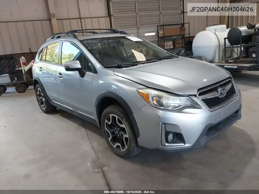 SUBARU XV 2016, VIN JF2GPANC4GH304626