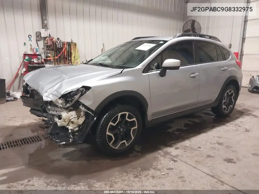 2016 SUBARU XV VIN JF2GPABC9G8332975 — фото 2