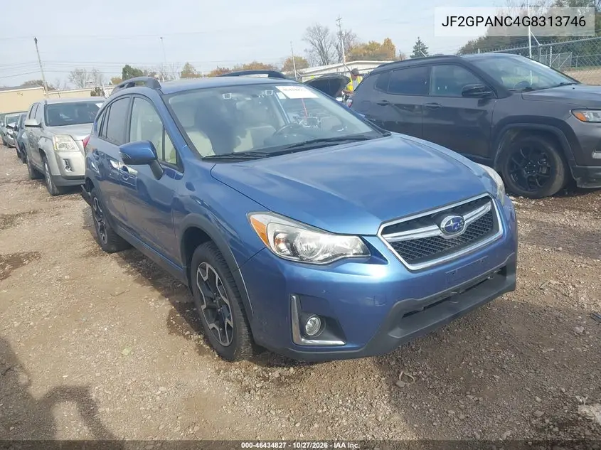 SUBARU XV 2016, VIN JF2GPANC4G8313746