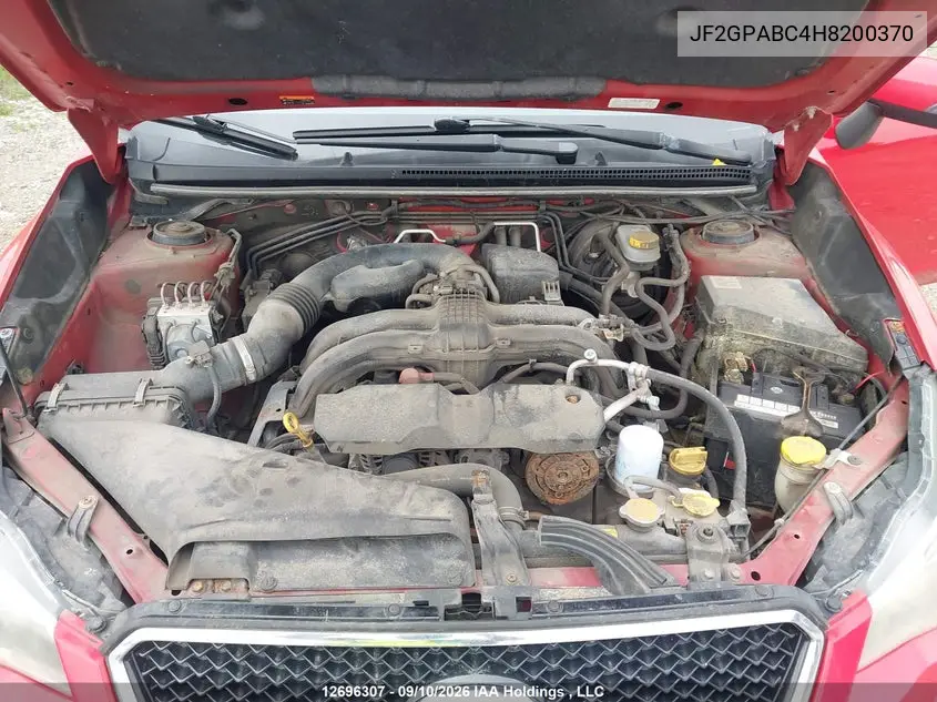 2017 SUBARU XV VIN JF2GPABC4H8200370 — фото 10