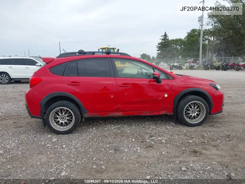 2017 SUBARU XV VIN JF2GPABC4H8200370 — фото 13