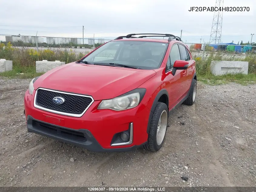 2017 SUBARU XV VIN JF2GPABC4H8200370 — фото 2