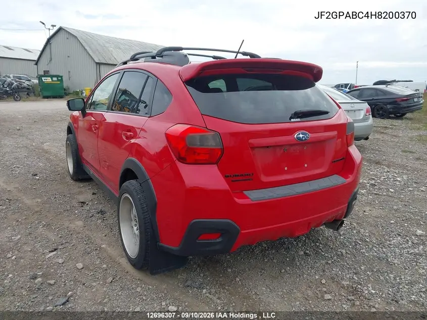 2017 SUBARU XV VIN JF2GPABC4H8200370 — фото 3