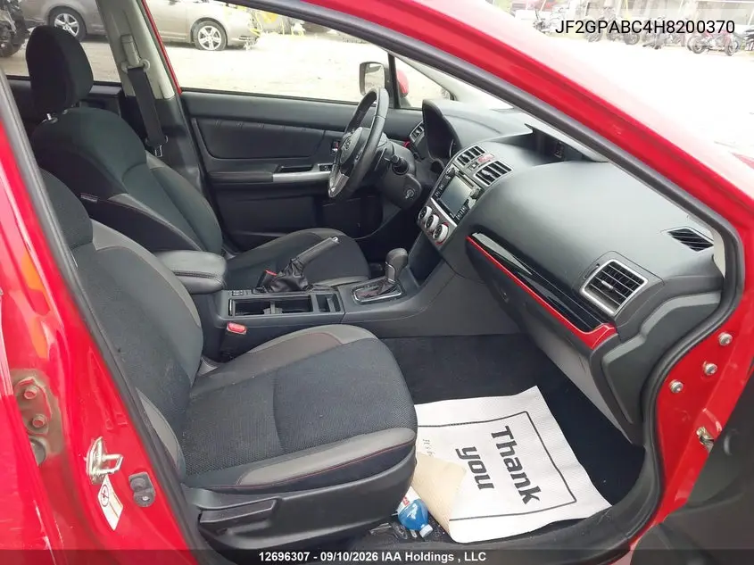 2017 SUBARU XV VIN JF2GPABC4H8200370 — фото 5