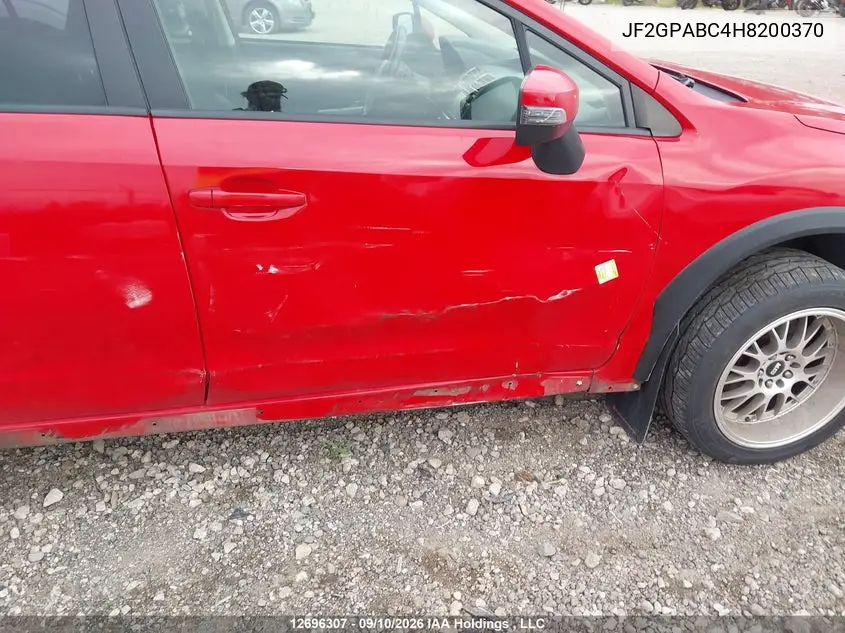 2017 SUBARU XV VIN JF2GPABC4H8200370 — фото 6