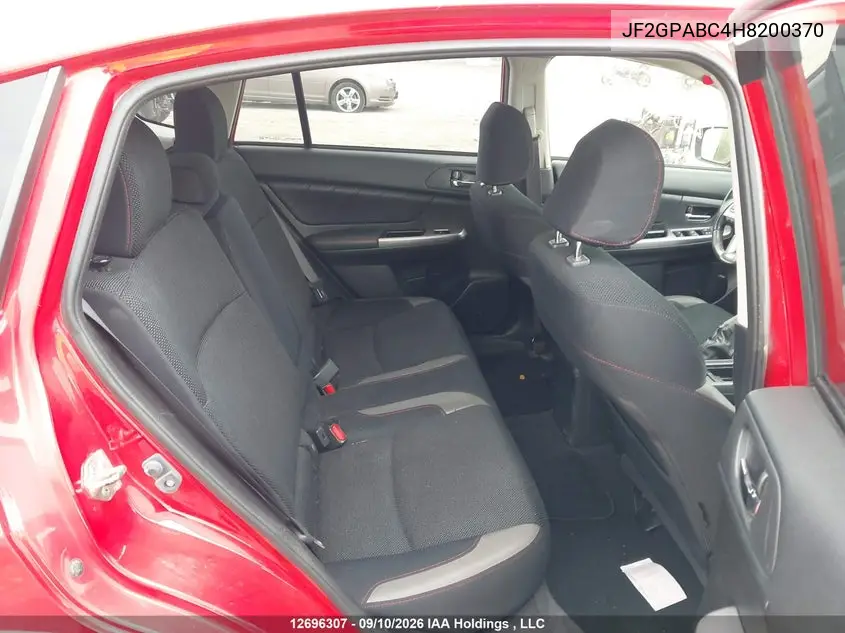 2017 SUBARU XV VIN JF2GPABC4H8200370 — фото 8