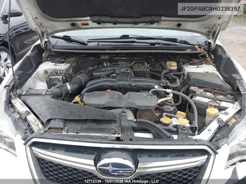 2017 SUBARU XV VIN JF2GPABC8HG238397 — фото 10