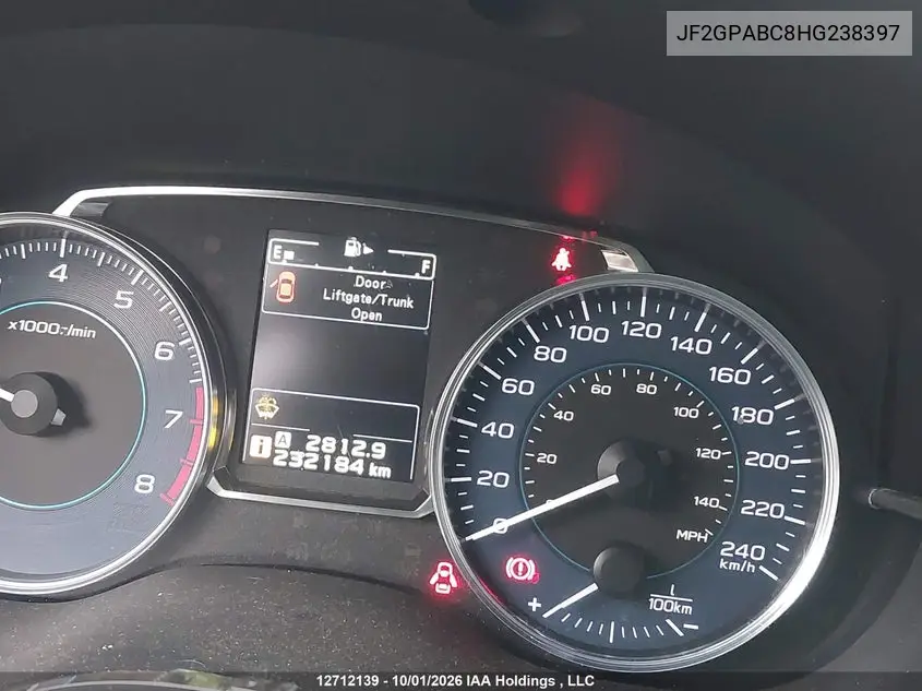 2017 SUBARU XV VIN JF2GPABC8HG238397 — фото 15
