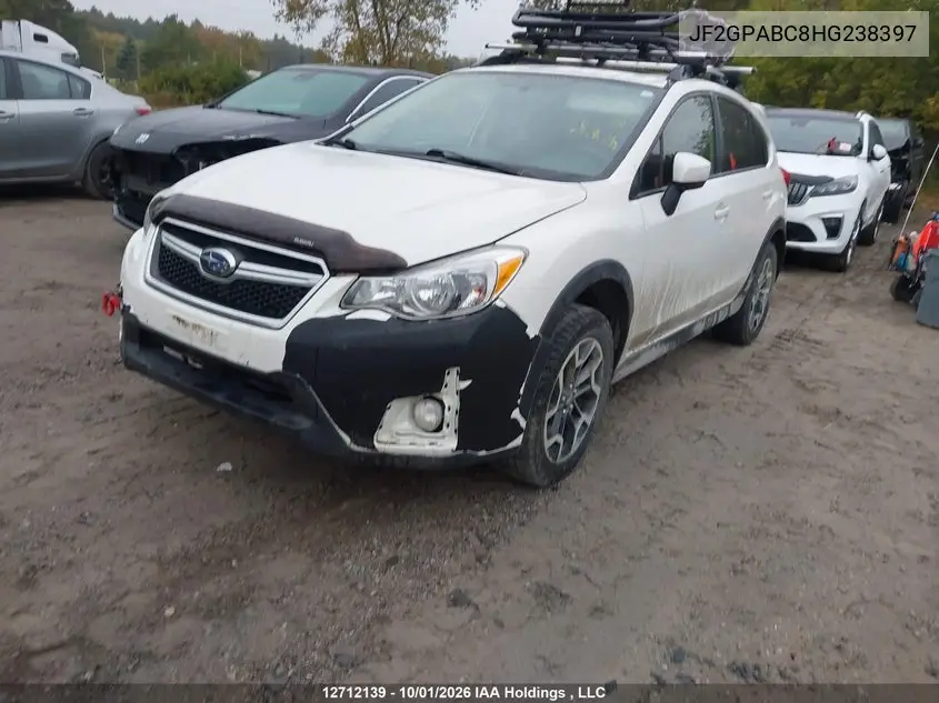 2017 SUBARU XV VIN JF2GPABC8HG238397 — фото 2