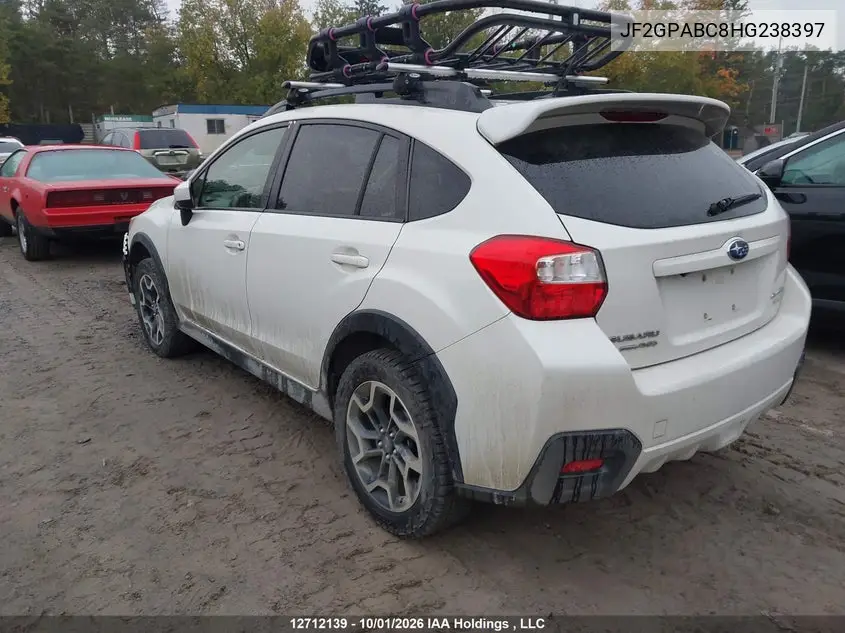 2017 SUBARU XV VIN JF2GPABC8HG238397 — фото 3