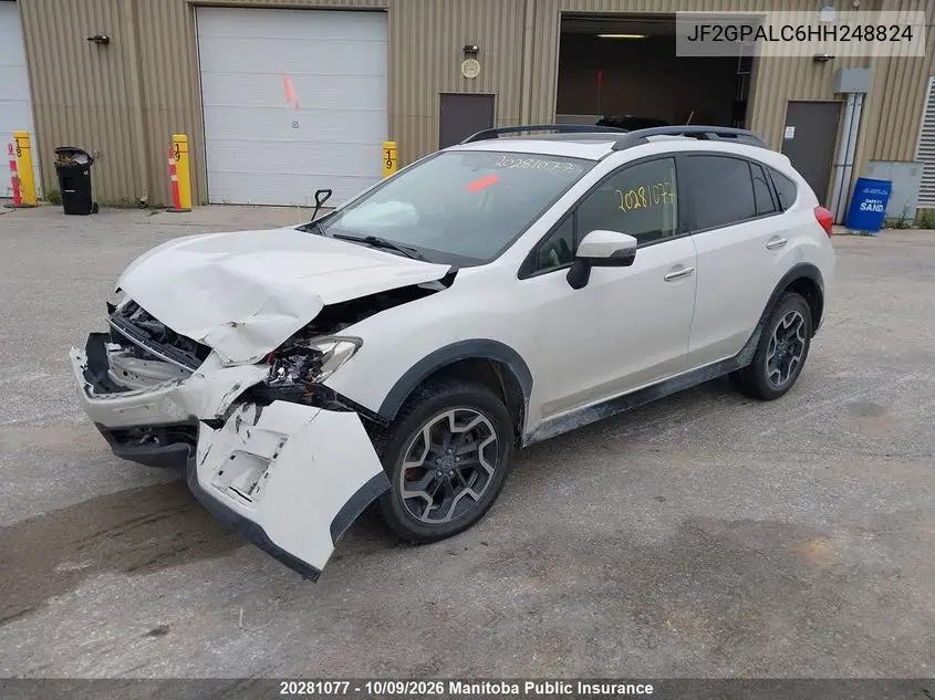 2017 SUBARU XV VIN JF2GPALC6HH248824 — фото 2