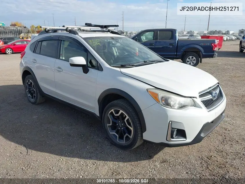 SUBARU XV 2017, VIN JF2GPADC8HH251271