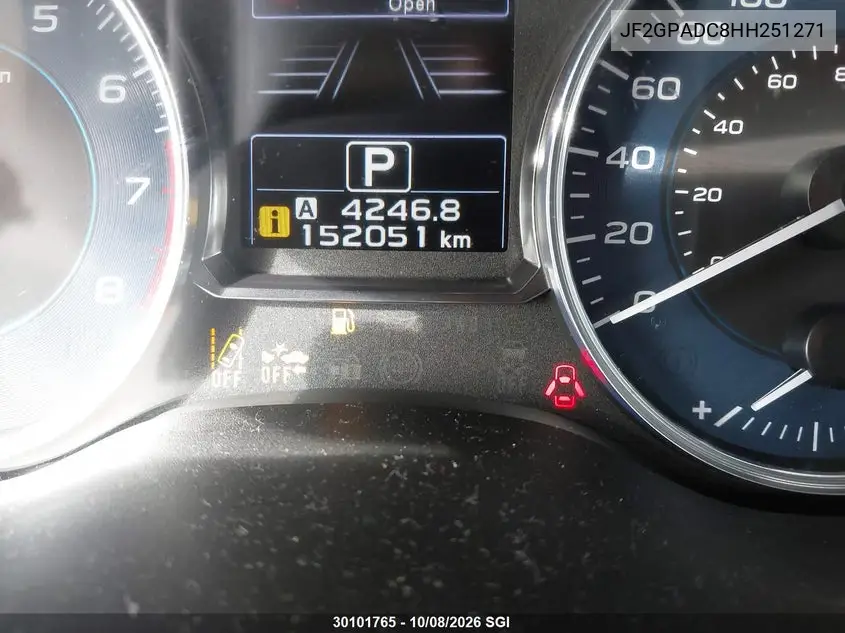 2017 SUBARU XV VIN JF2GPADC8HH251271 — фото 16