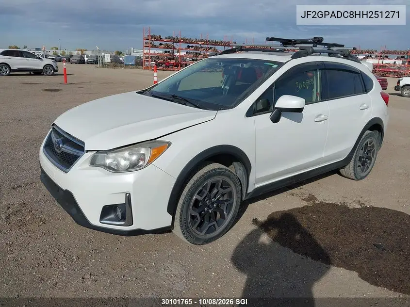 2017 SUBARU XV VIN JF2GPADC8HH251271 — фото 2