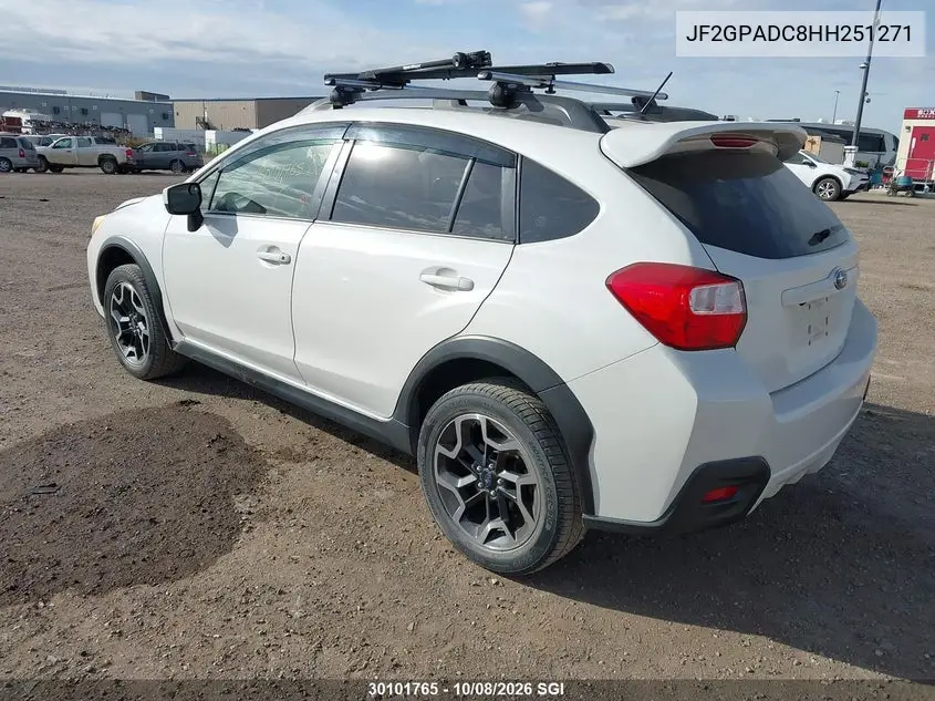 2017 SUBARU XV VIN JF2GPADC8HH251271 — фото 3