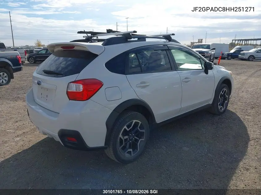 2017 SUBARU XV VIN JF2GPADC8HH251271 — фото 4