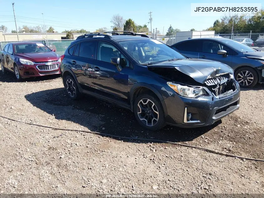 SUBARU XV 2017, VIN JF2GPABC7H8253595