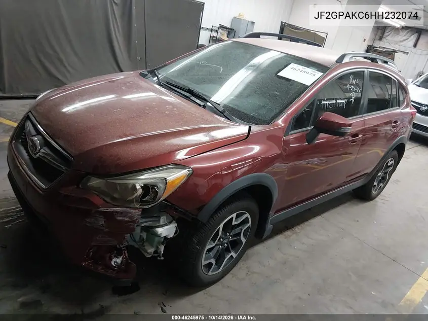 2017 SUBARU XV VIN JF2GPAKC6HH232074 — фото 2
