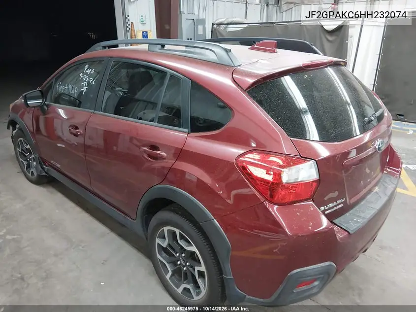 2017 SUBARU XV VIN JF2GPAKC6HH232074 — фото 3