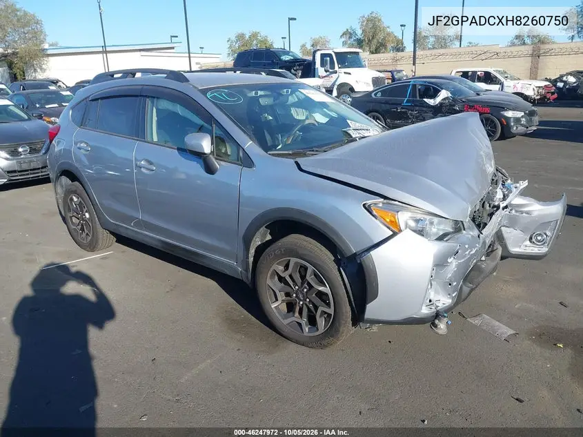 SUBARU XV 2017, VIN JF2GPADCXH8260750