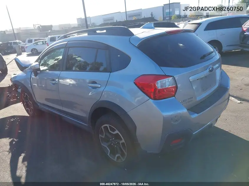 2017 SUBARU XV VIN JF2GPADCXH8260750 — фото 3