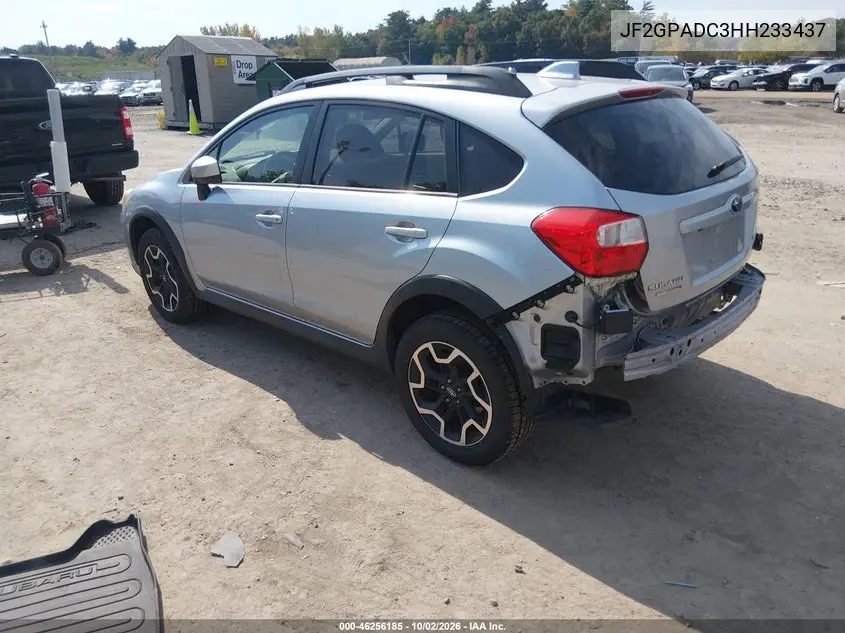2017 SUBARU XV VIN JF2GPADC3HH233437 — фото 3