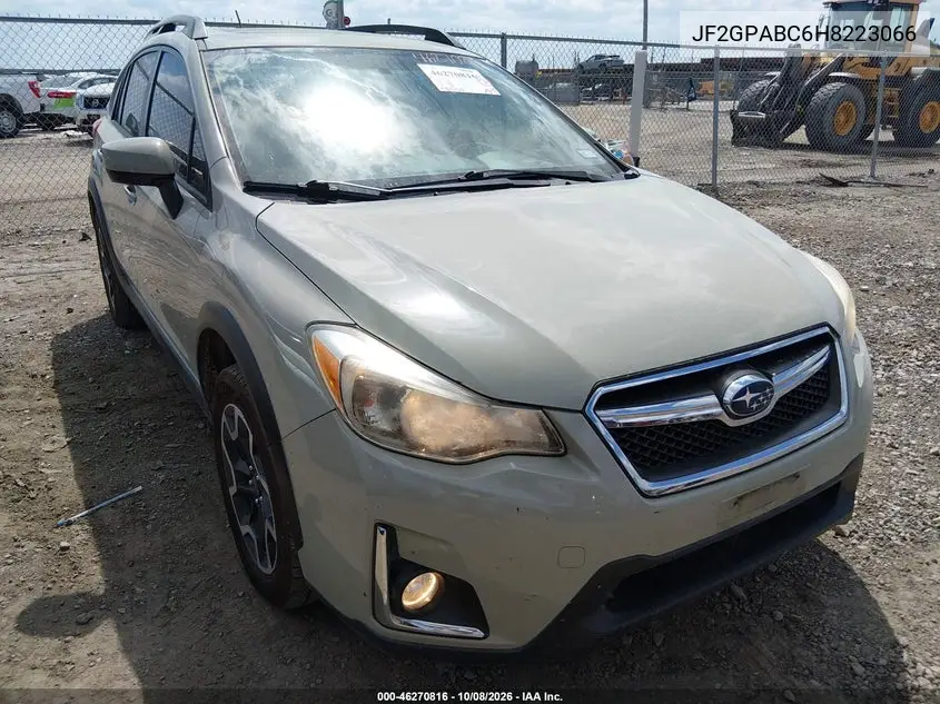 SUBARU XV 2017, VIN JF2GPABC6H8223066