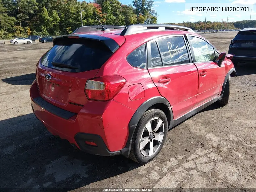 2017 SUBARU XV VIN JF2GPABC1H8200701 — фото 4