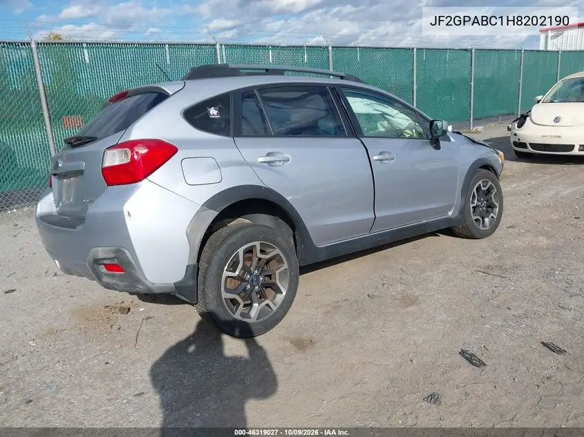 2017 SUBARU XV VIN JF2GPABC1H8202190 — фото 4
