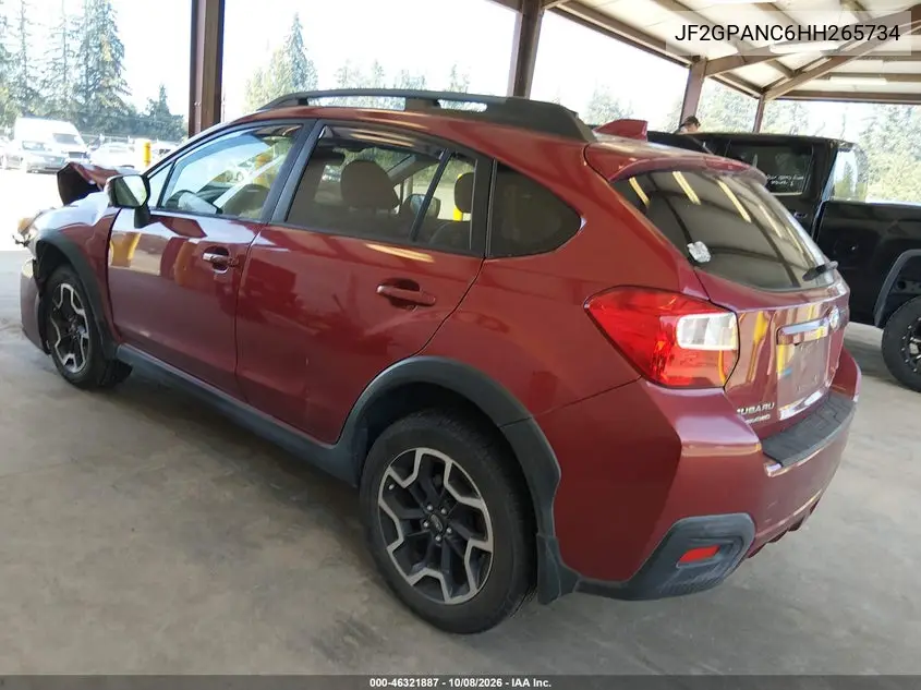 2017 SUBARU XV VIN JF2GPANC6HH265734 — фото 3