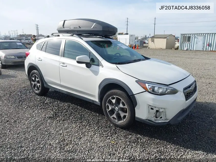 SUBARU XV 2018, VIN JF2GTADC4J8336058