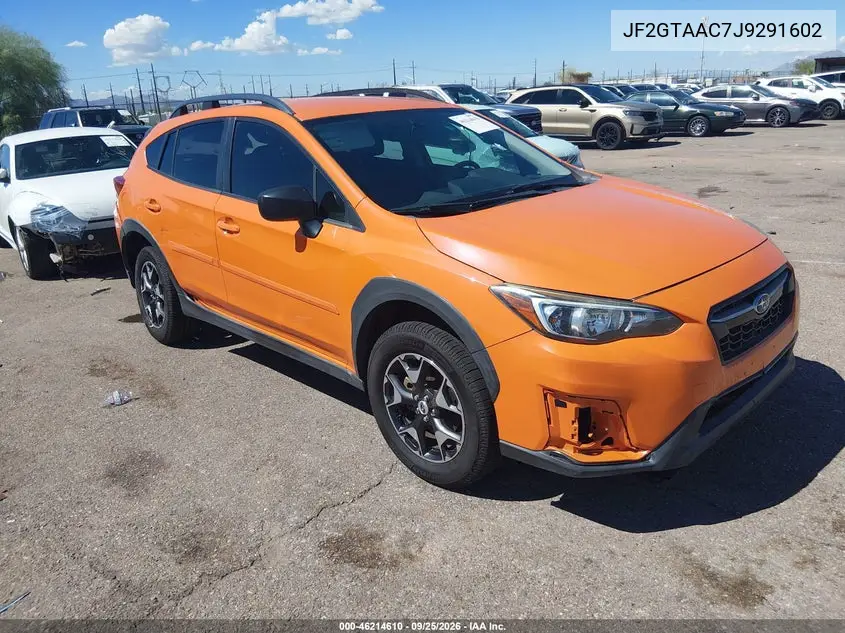 SUBARU XV 2018, VIN JF2GTAAC7J9291602