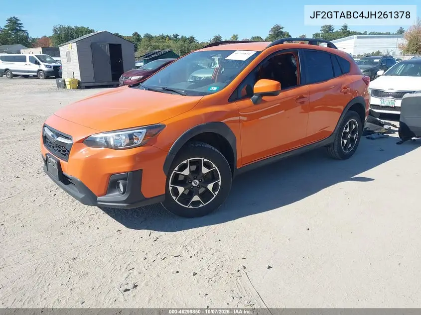 2018 SUBARU XV VIN JF2GTABC4JH261378 — фото 2