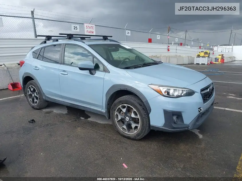SUBARU XV 2018, VIN JF2GTACC3JH296363