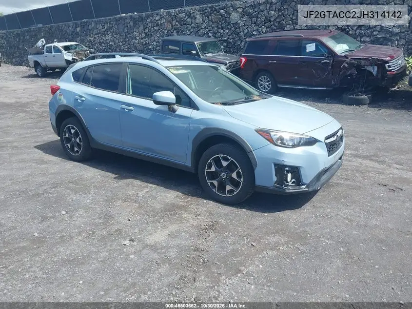 SUBARU XV 2018, VIN JF2GTACC2JH314142