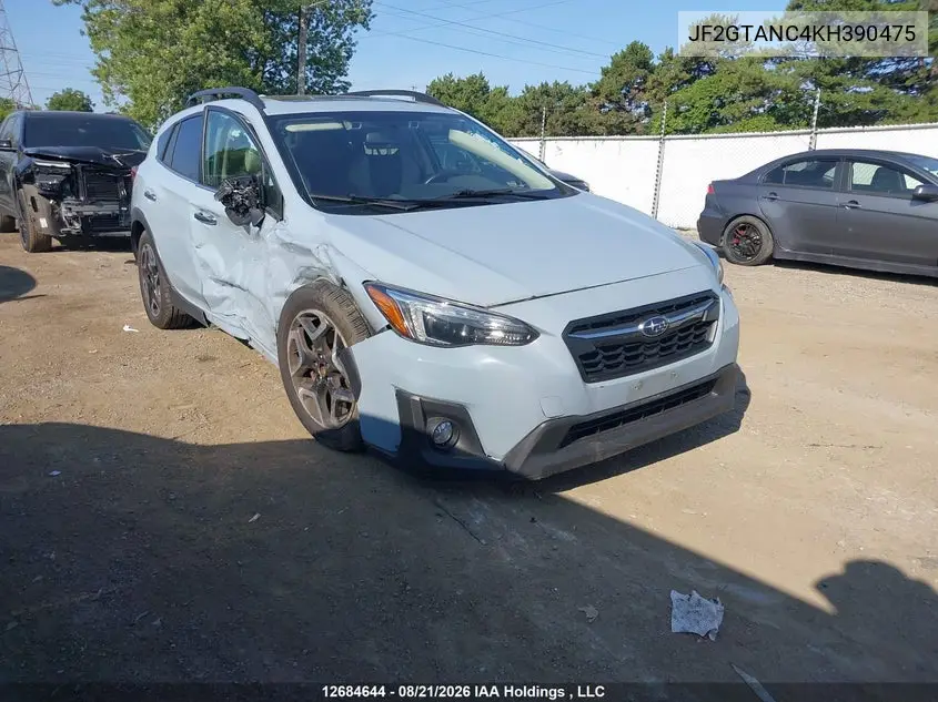 SUBARU XV 2019, VIN JF2GTANC4KH390475