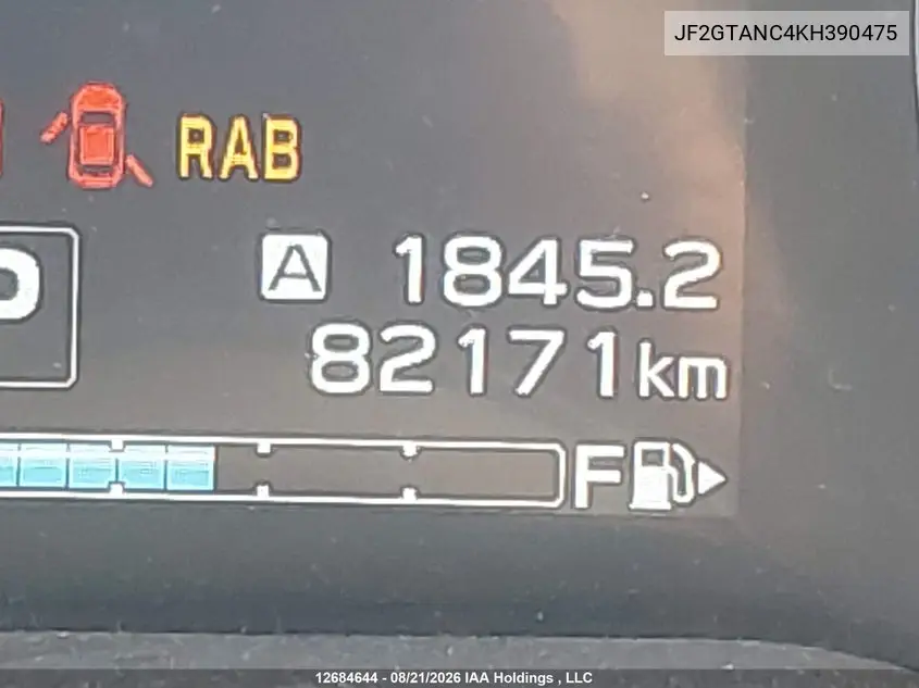 2019 SUBARU XV VIN JF2GTANC4KH390475 — фото 15