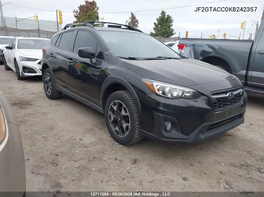 SUBARU XV 2019, VIN JF2GTACC0K8242357