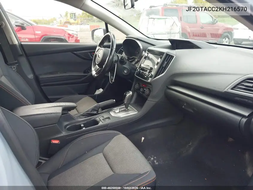 2019 SUBARU XV VIN JF2GTACC2KH216570 — фото 5