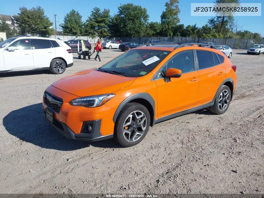 2019 SUBARU XV VIN JF2GTAMC5K8258925 — фото 2