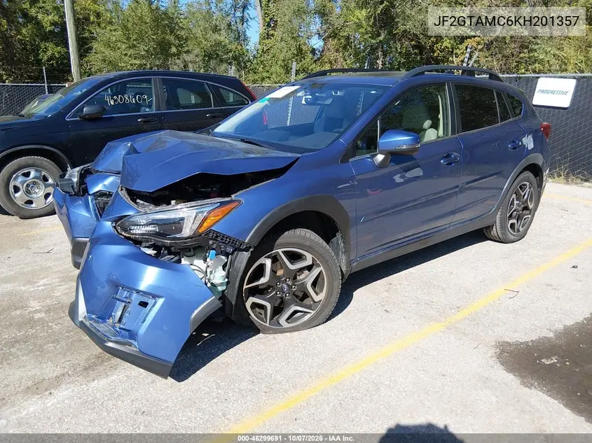 2019 SUBARU XV VIN JF2GTAMC6KH201357 — фото 2