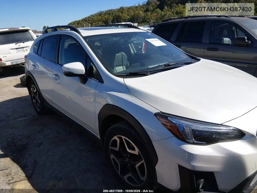 SUBARU XV 2019, VIN JF2GTAMC6KH387420